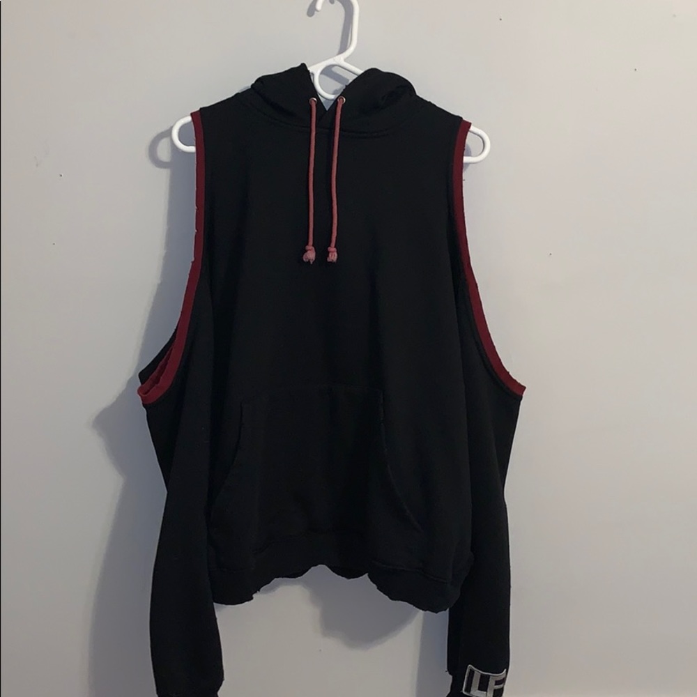 LF Cutout shoulder hoodie